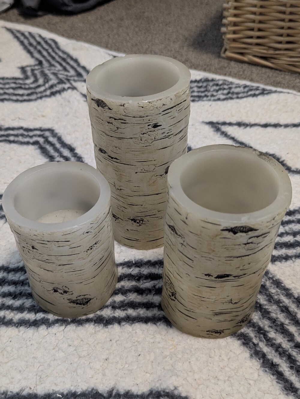 Rustic Electric Candles Country Woodland Forest Wooden Fall Farmhouse Flameless